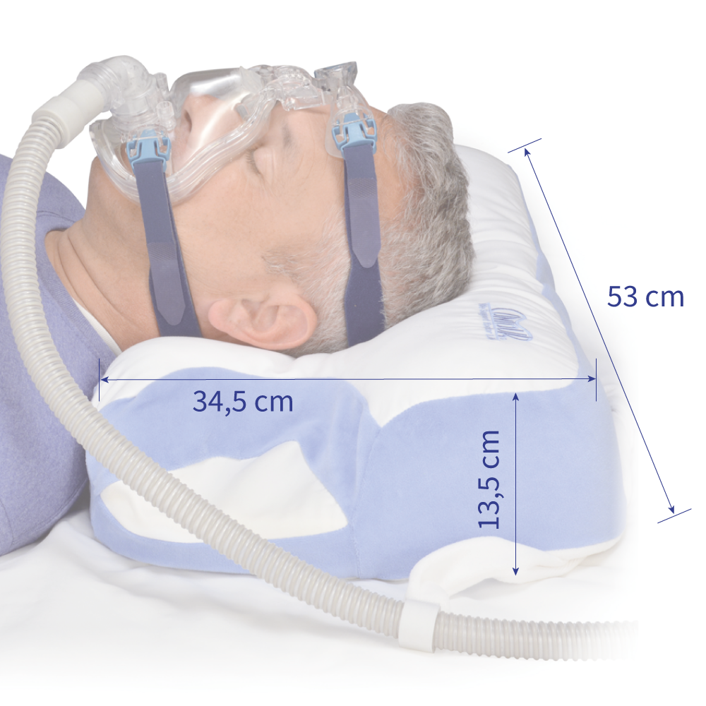 Erfgenaam Doordeweekse dagen Kort leven Contour CPAP-Kussen 2.0 - Ligcomfort 3,5 van 5, medium zacht, 53x34,5x13,5  cm, geschikt voor alle maskers