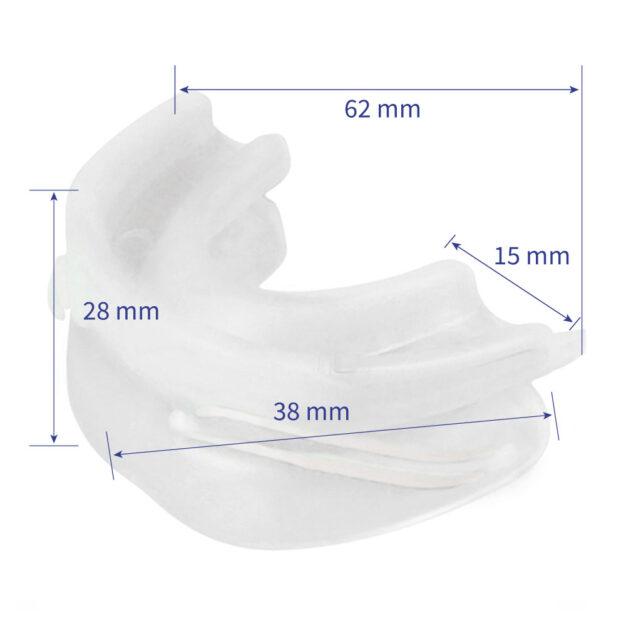 Snorflex Schnarchschiene Schiene mit Box und Verpackung