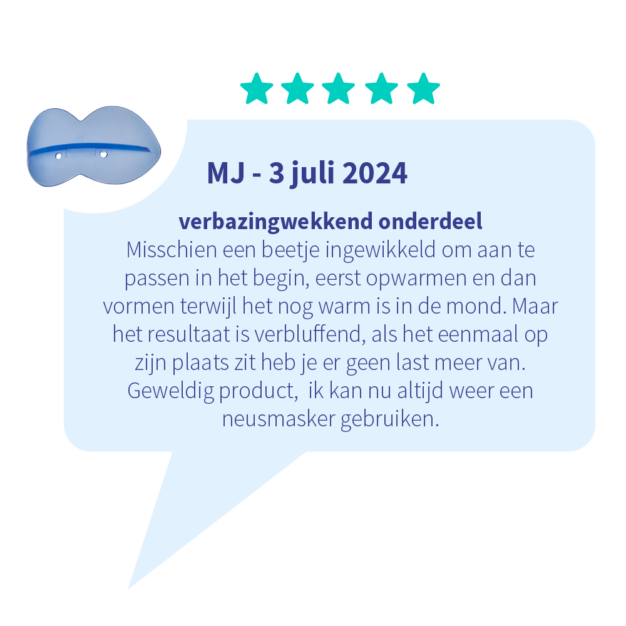 oxyhero CPAP pro tegen mondlekkage bij CPAP 10