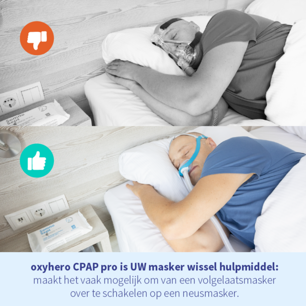 oxyhero CPAP pro tegen mondlekkage bij CPAP 5
