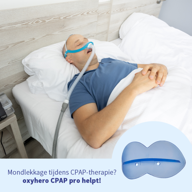 oxyhero CPAP pro tegen mondlekkage bij CPAP