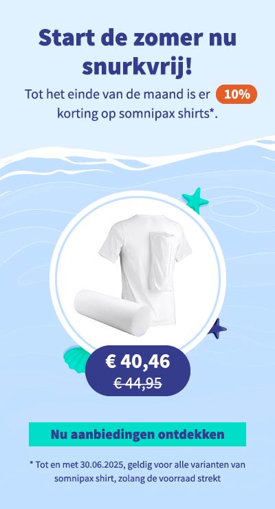 Actiecampagne Zomer zonder snurken met somnipax shirt 1