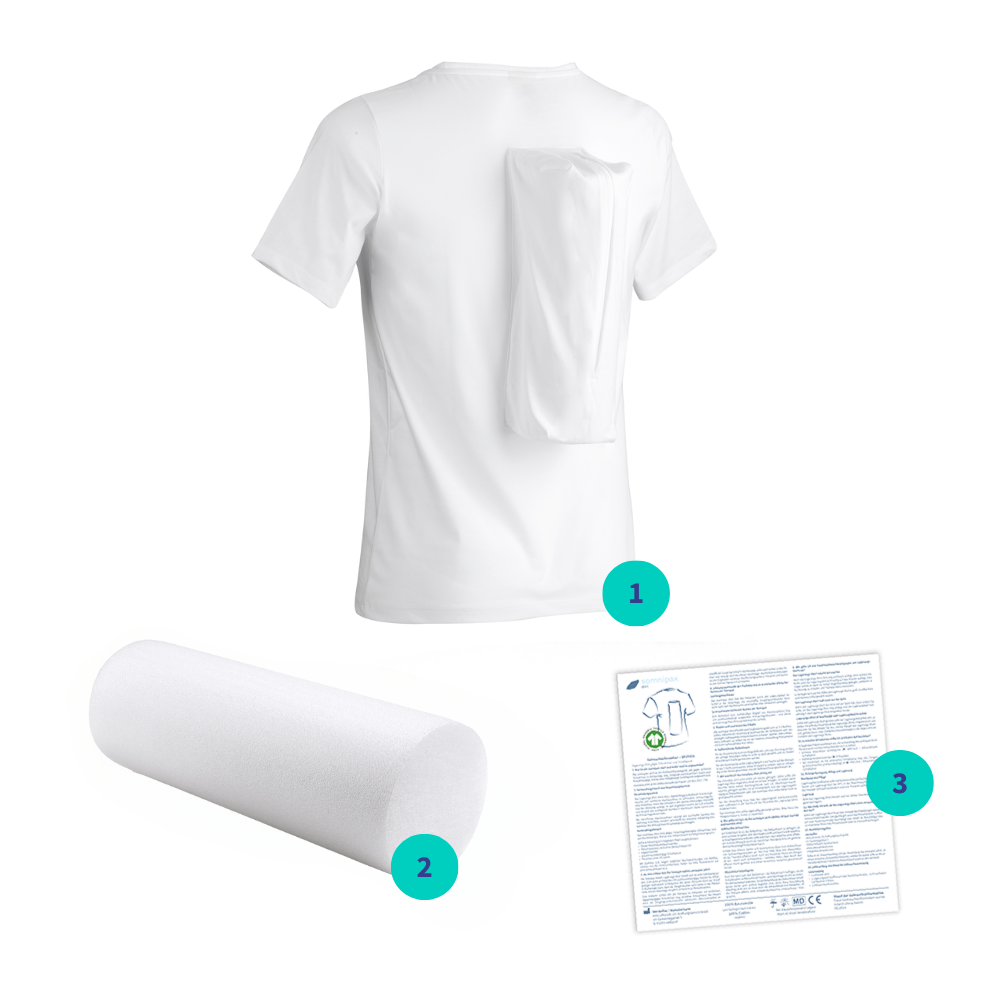 Somnipax pakket met shirt en harde schuimrol