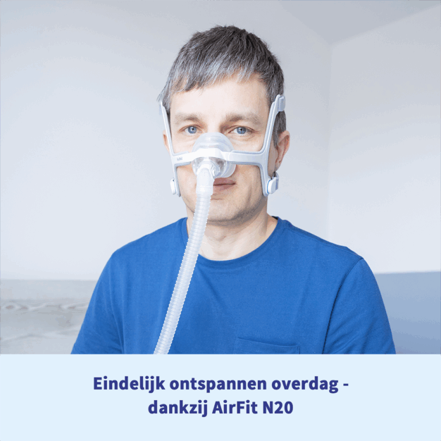 ResMed AirFit N20 CPAP Nasenmaske Frontansicht