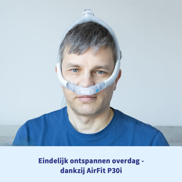 ResMed AirFit P30i Nasenpolstermaske Frontansicht nah