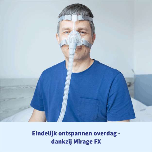 ResMed Mirage FX CPAP-Nasenmaske Frontalsicht