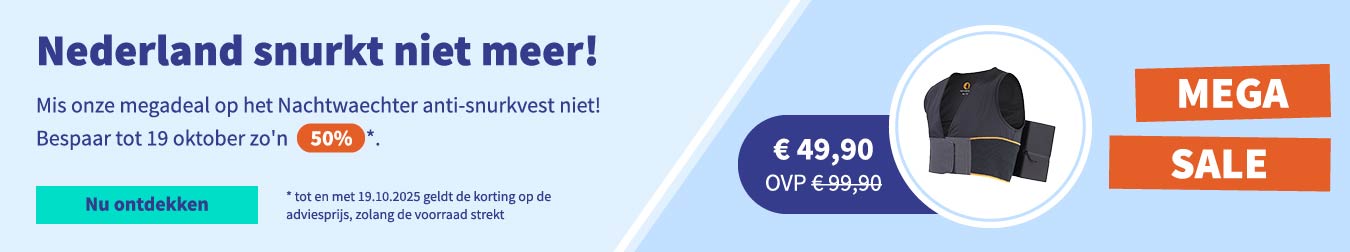 Korting bij aankoop op het Nachtwaechter anti-snurkvest 01