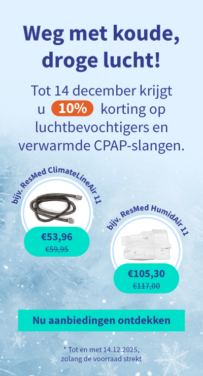 Korting op luchtbevochtigers en verwarmde CPAP-slangen 05