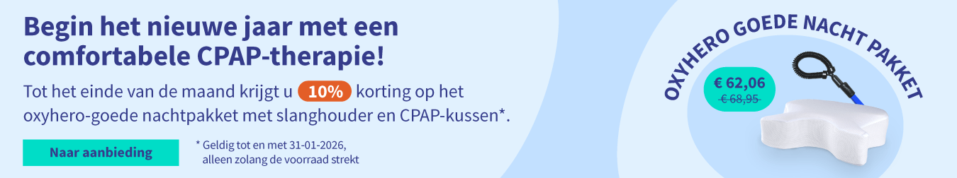 Korting op het oxyhero-goede nachtpakket met slanghouder en CPAP-kussen 04