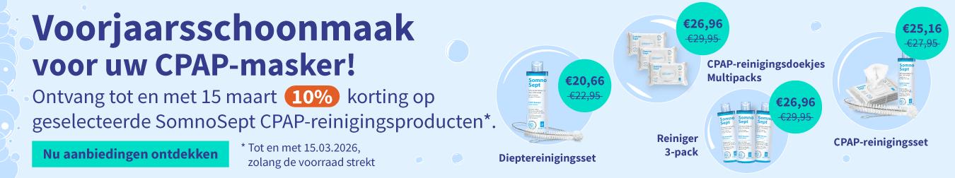 Korting op geselecteerde SomnoSept CPAP-reinigingsproducten 01