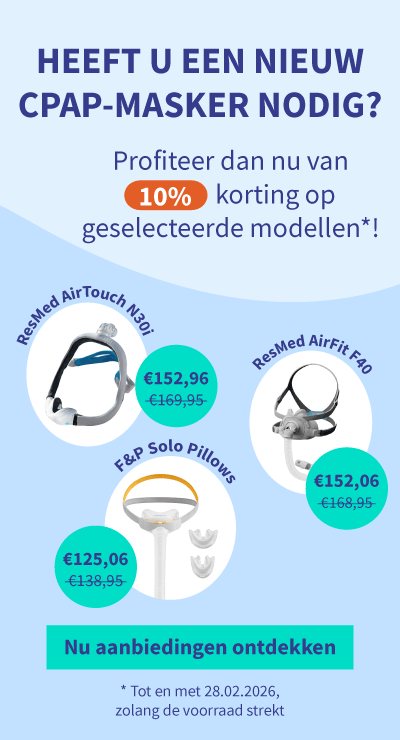 Korting op geselecteerde modellen CPAP-masker 05