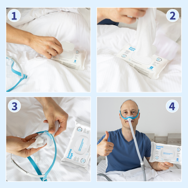 SomnoSept CPAP-reinigingsdoekjes 09