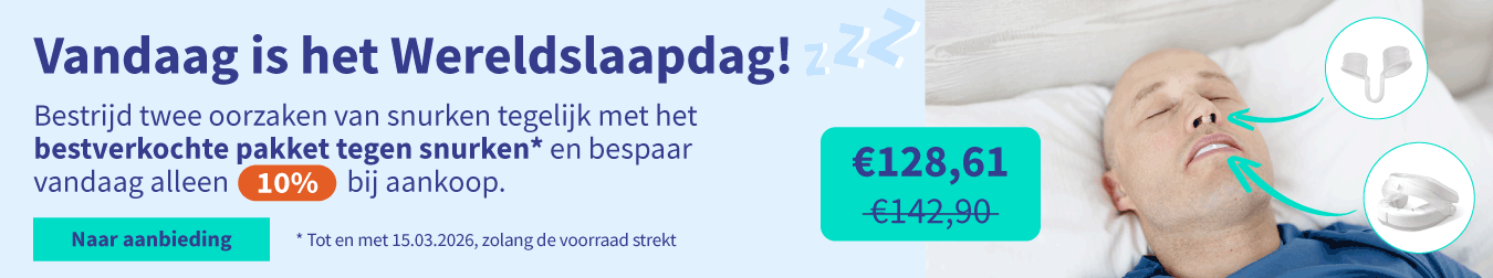 Korting op het bestverkochte pakket tegen snurken 01