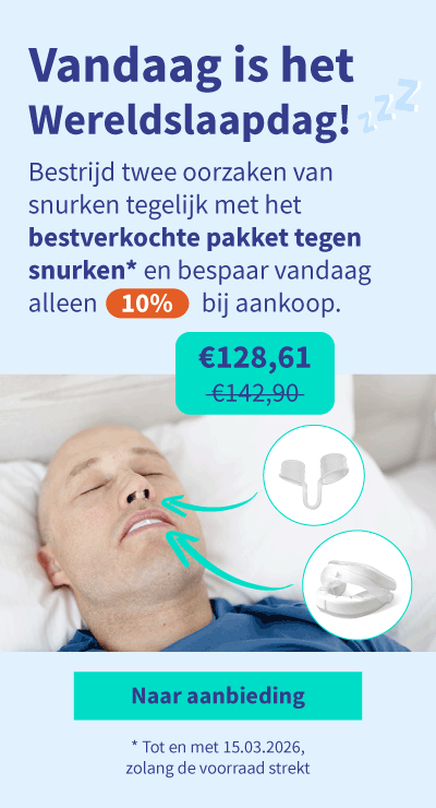 Korting op het bestverkochte pakket tegen snurken 05