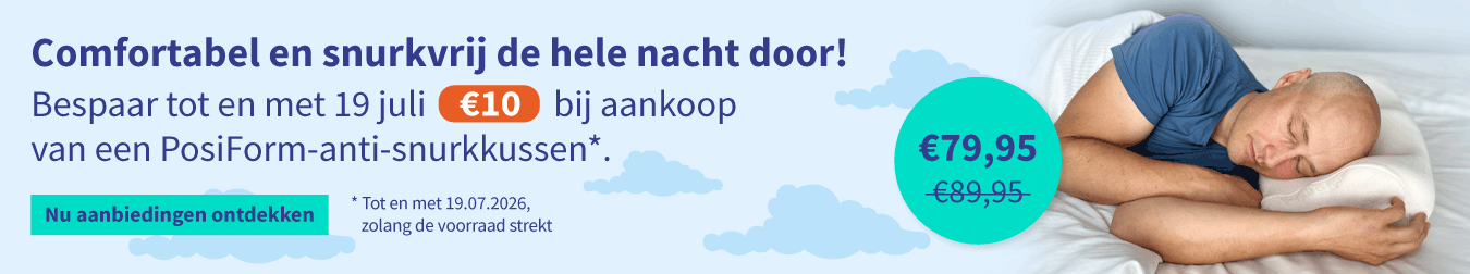 Korting op het PosiForm-anti-snurkkussen 01