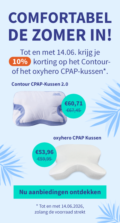 Korting op het Contour- of oxyhero CPAP-kussen 05