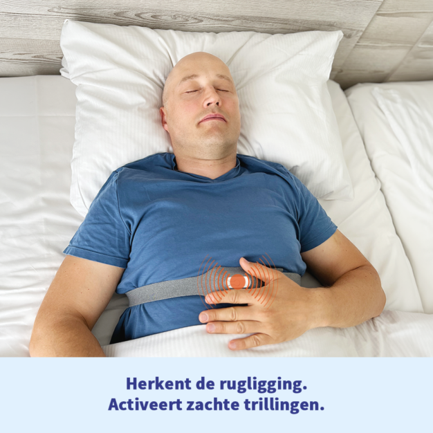 somnipax belt 2.0 - herkent rugligging en activeert zachte trillingen