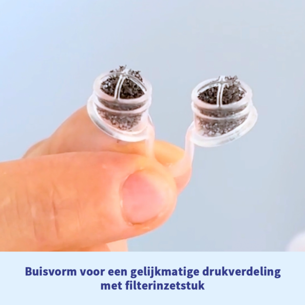 somnipax pure - buisvorm voor een gelijkmatige drukverdeling met filterinzetstuk